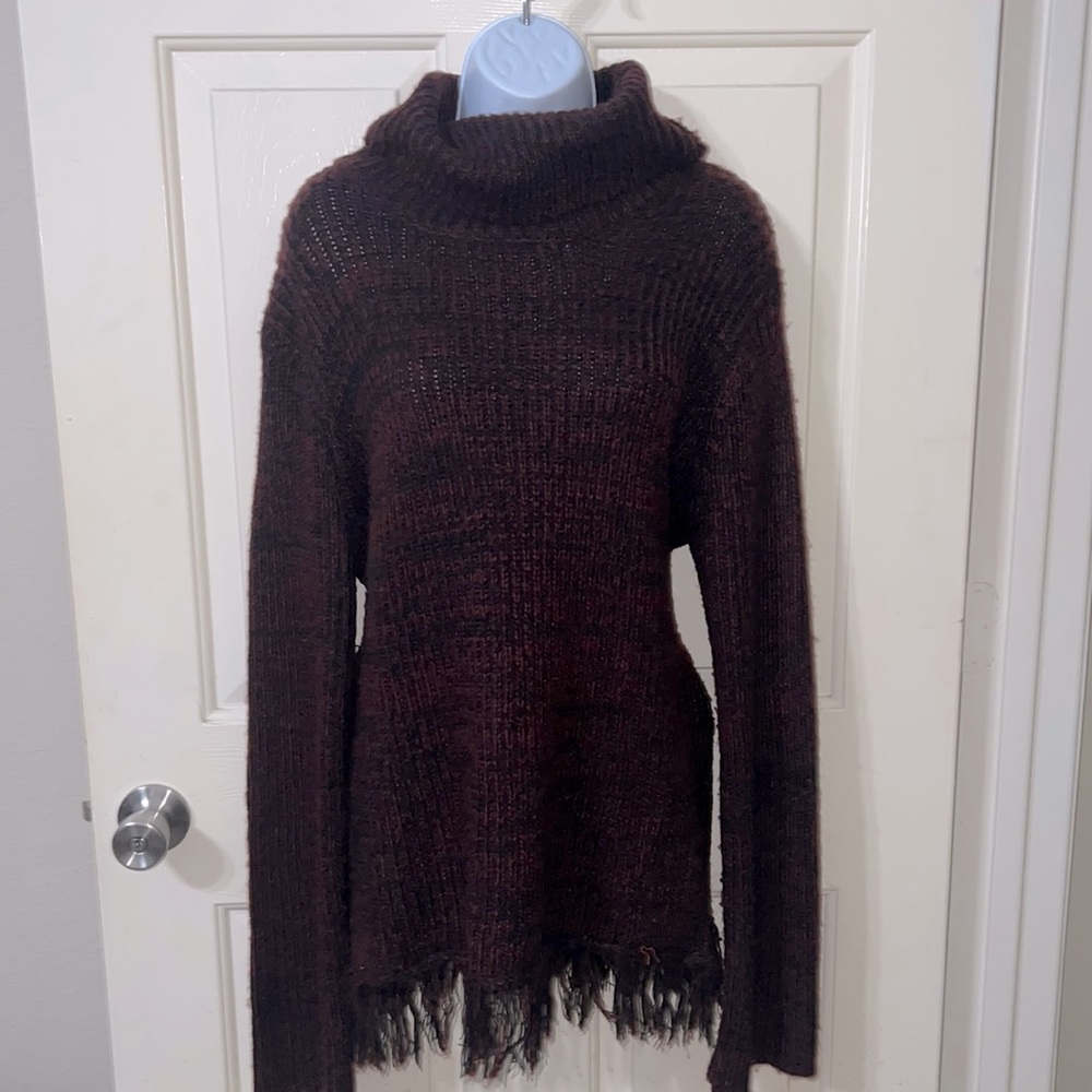 Fringe Bottom Turtleneck Sweater Altar’d State